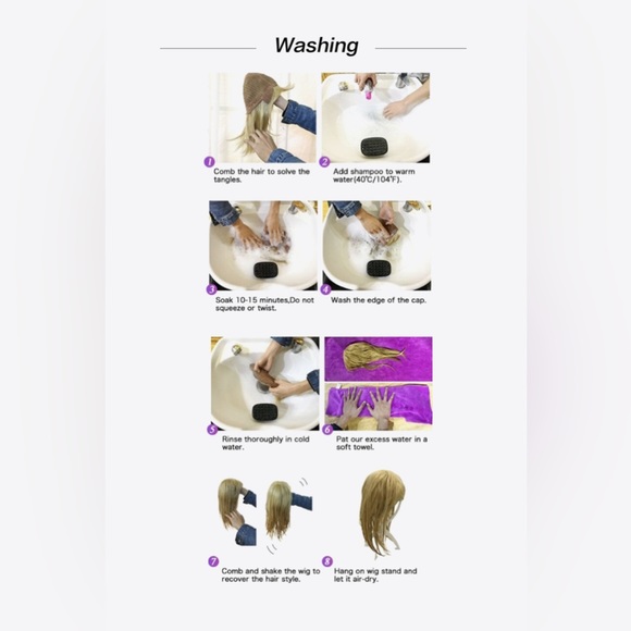 13*1" Full-Machine Wigs Synthetic Long Wave 27" - Picture 7 of 7